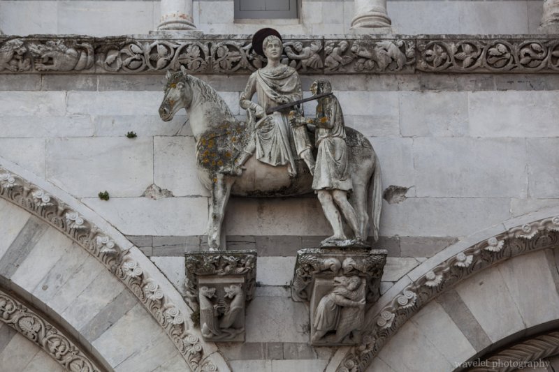 Sculpture on Duomo di San Martino, Lucca Sculpture on Duomo di San Martino, Lucca