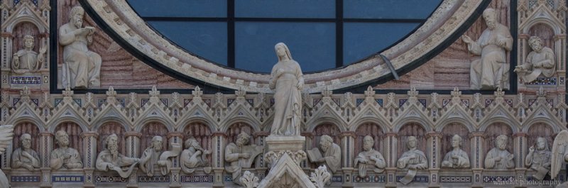 Facade statues of the Duomo, Siena Facade statues of the Duomo, Siena