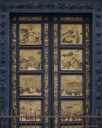 The bronze door of the Baptistry, Florence The bronze door of the Baptistry, Florence