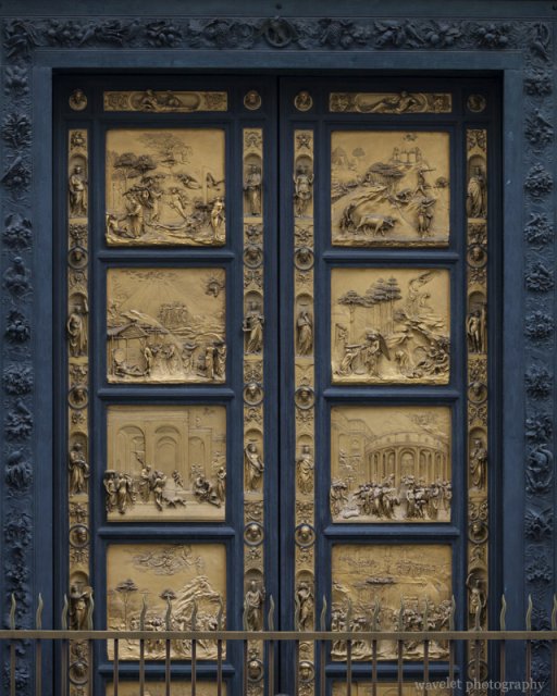 The bronze door of the Baptistry, Florence The bronze door of the Baptistry, Florence
