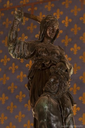 Judith and Holofernes by Donatello, Hall of Lilies (Sala dei Gigli), Palazzo Vecchio, Florence Judith and Holofernes by Donatello, Hall of Lilies (Sala dei Gigli), Palazzo Vecchio, Florence