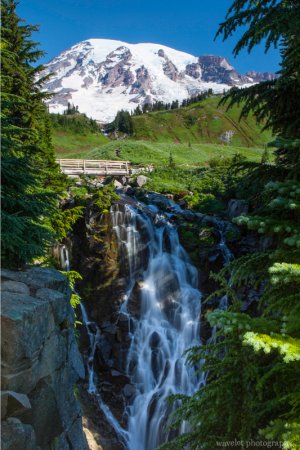 Myrtle Falls, Skyline Trail, Paradise, Mt. Rainier Myrtle Falls, Skyline Trail, Paradise, Mt. Rainier