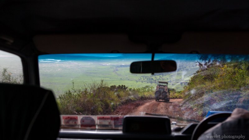 Drive down to the floor of Ngorongoro Crater Drive down to the floor of Ngorongoro Crater