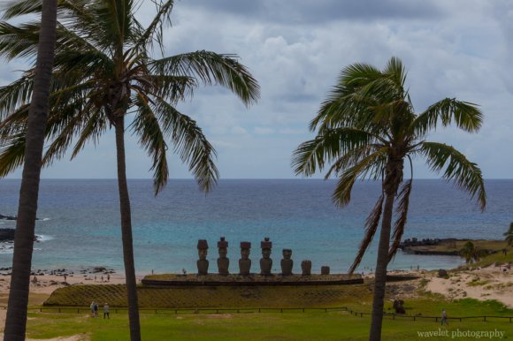 Ahu Nao-Nao at Anakena beach, Easter Island Ahu Nao-Nao at Anakena beach, Easter Island